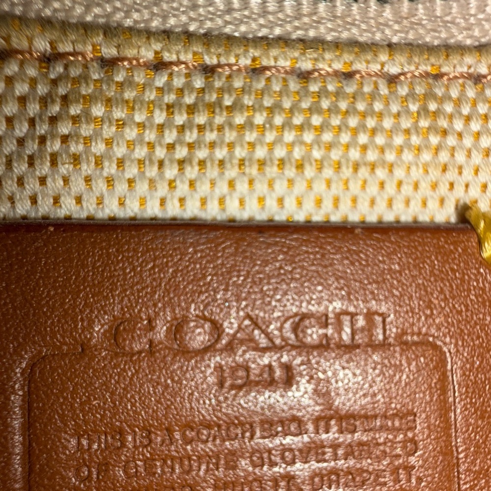 Coach Black Mini Bag with Tan Stitching - Picture 2 of 6